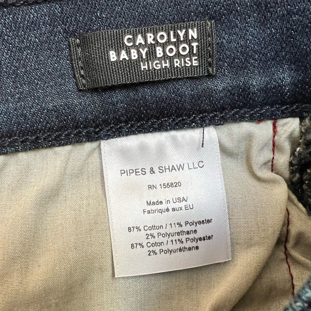 VERONICA BEARD Carolyn Baby Boot High Rise Tux Flare Leg Jeans Size 12 - Picture 12 of 12